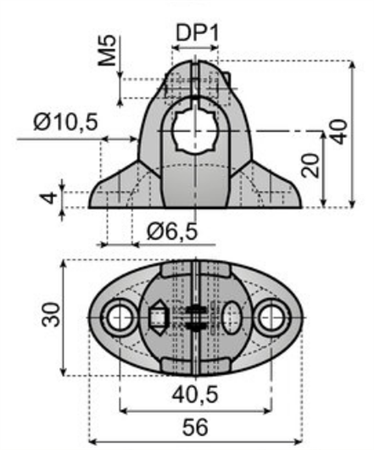 Photocell clamp type A Ø12/#10