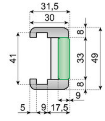 SYSTEMPLAST Roller guide white