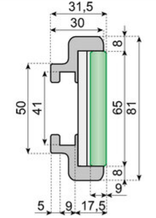 SYSTEMPLAST rullkassett vit