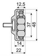 Speed rail H=48 L=3m