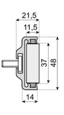 Roller guide H=48mm L=3m, including 6 screws