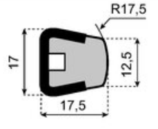 SYSTEMPLAST Guide rail R=17,5