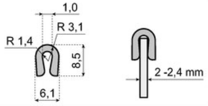 Bar cap VG-P105R-30M Nolu-S