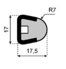 SYSTEMPLAST Guide rail Nolu-S R=7