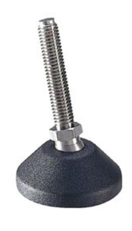 Machine foot (stainless steel) D=50 M12 L=153 (with anti-slip rubber)